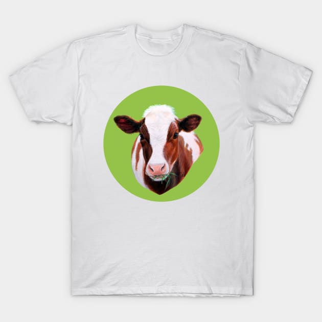 Red Cow T-Shirt by Sandra Warmerdam